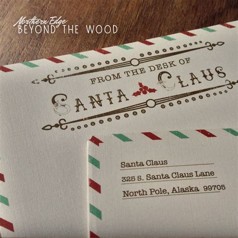 Diy Printable Santa Letter Santa Clause Stationary Christmas Santa
