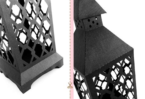 3D Paper openwork lantern template SVG Christmas lantern svg | Etsy