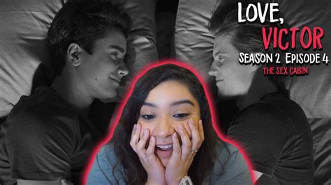 love victor season 2 episode 4 the sex cabin 2x04 reaction youtube