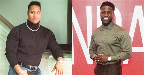 Watch Kevin Hart Spoof Dwayne Johnsons Famous Fanny Pack Photo For