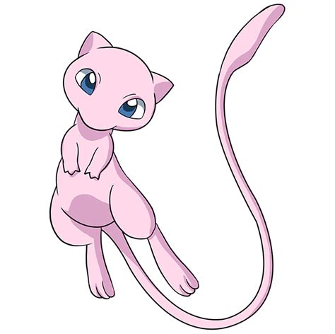 How To Draw Mew From Pokemon Really Easy Drawing Tutorial