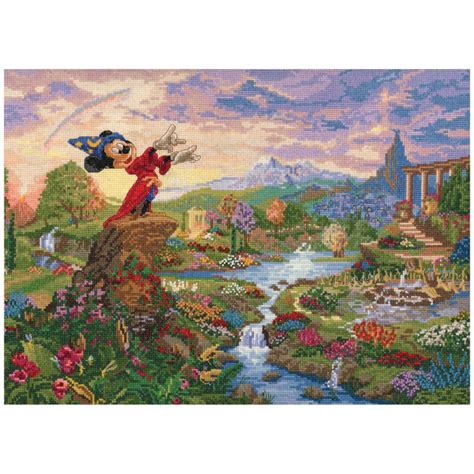 Little ariel princess disney free cross stitch pattern 100x112 12 colors. Disney Dreams Thomas Kinkade Counted Cross Stitch Kits | eBay