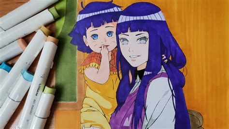 Hinata And Himawari Drawing Boruto Naruto Next Generation Youtube