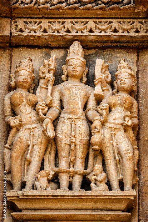 Famous Sculptures Of Khajuraho Temples India Stock Photo Adobe Stock