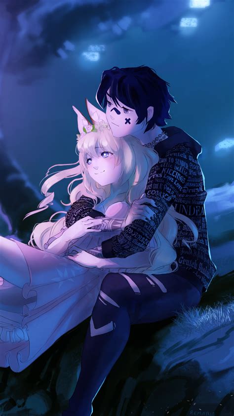 1080x1920 Embraced And Endeared Anime Couple 4k Iphone 76s6 Plus Pixel Xl One Plus 33t5 Hd
