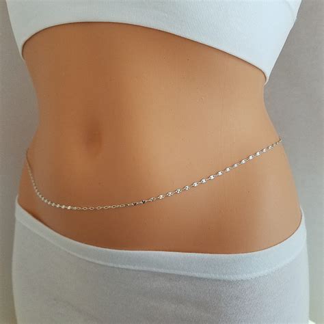 Sterling Silver Belly Chain Gold Filled Belly Chain Belly Etsy