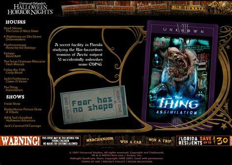 The Thing Assimilation 2007 Halloween Horror Nights Wiki Fandom