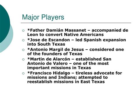 Ppt Spanish Missionaries In Texas Powerpoint Presentation Free
