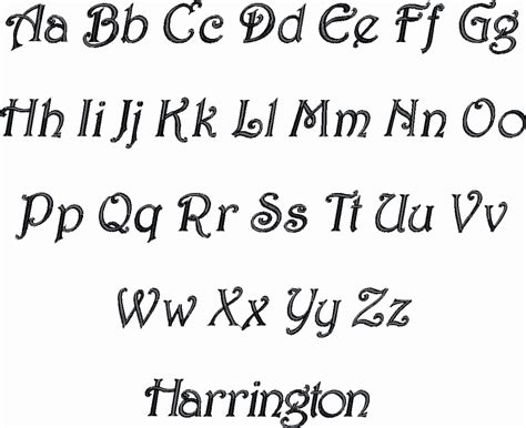 Harrington Font Text Gallery Jan De Luz Linens