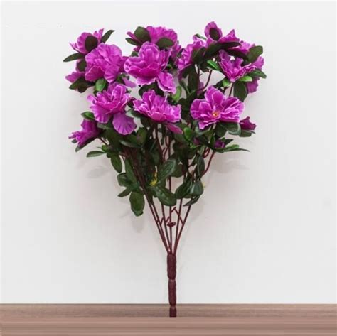 2020 home decorations flowers artificial rhododendron flower bouquet 30 heads 38cm height