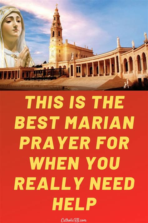 This Is The Best Marian Prayer For When You Really Need