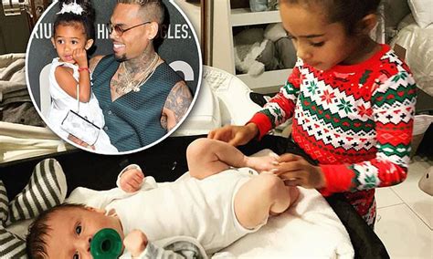 Chris brown, royalty brown, and aeko brown. Chris Brown shares photo of his newborn son Aeko Catori ...