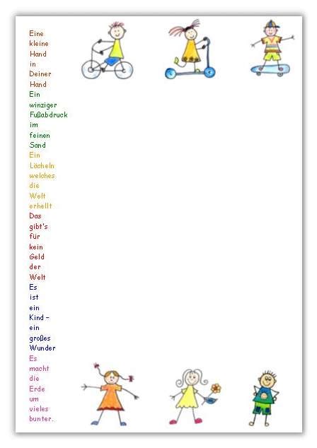 Das layout und seine farbeinstellungen. Briefpapier Kinder- ein großes Wunder - KreativZauber®