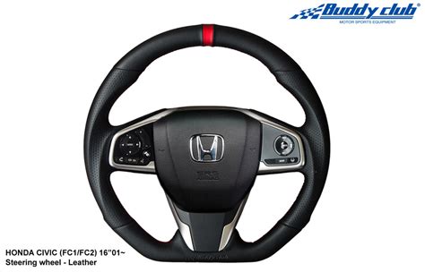 Buddy Club Sport Steering Wheel Civic 16 Leather Bc08 Rsswfc L