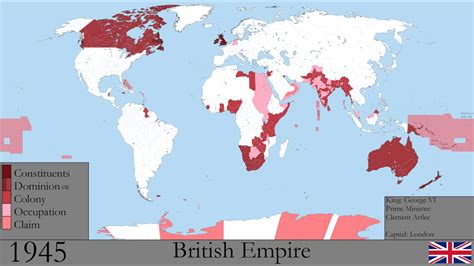 Map Of The British Empire At Its Peak Map Of Staten