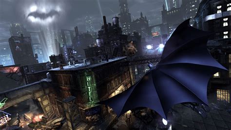 Image Result For Gotham City With Bat Signal With Images Arkham