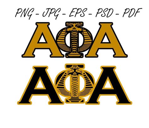 Alpha Phi Alpha Fraternity Png Bundle Silhouette Cricut Digital