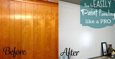 The paneling is a wainscoting, which should be white along with the molding at the top and around the doors. DIY Home Repair Hack: Easily Paint Over Wood Paneling ...