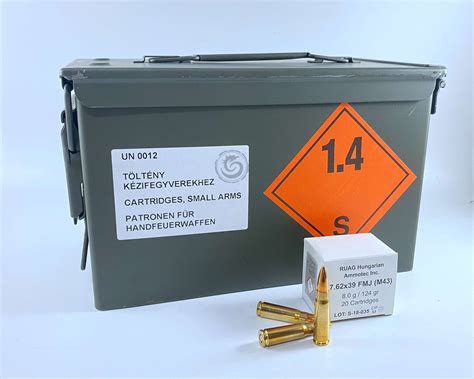 Ruag australia's quality management system is tailored to meet specific quality requirements of customers and/or regulatory authorities. NEW EUROPEAN PRODUCTION GECO (RUAG) 7.62x39 124Gr FMJ CAN OF 900 - Tenda Canada