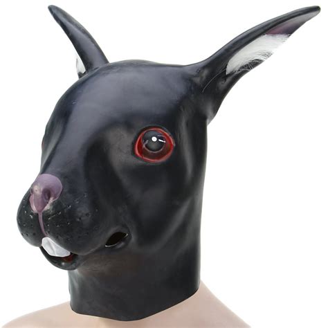 Find many great new & used options and get the best deals for easter bunny colouring in face mask at the best online prices at ebay! Newest Black Rabbit Mask Full Face Scary Masks Rabbit Mask For Cute Cool Halloween Masquerade ...