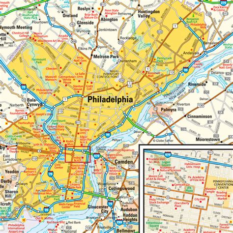 Map Of Philadelphia Pennsylvania