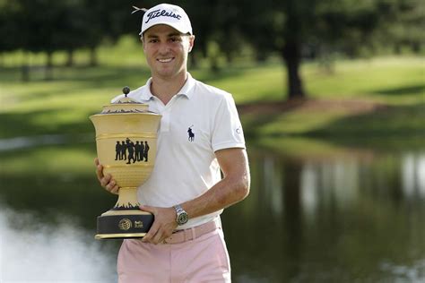 Golfer Justin Thomas Wins Wgc Event Ascends To No 1 In World Rankings