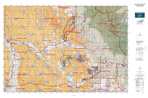 Wyoming Elk Gmu 45 Map Mytopo