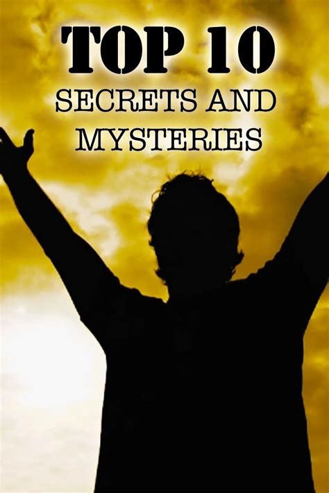 Top 10 Secrets And Mysteries 2016 The Poster Database Tpdb