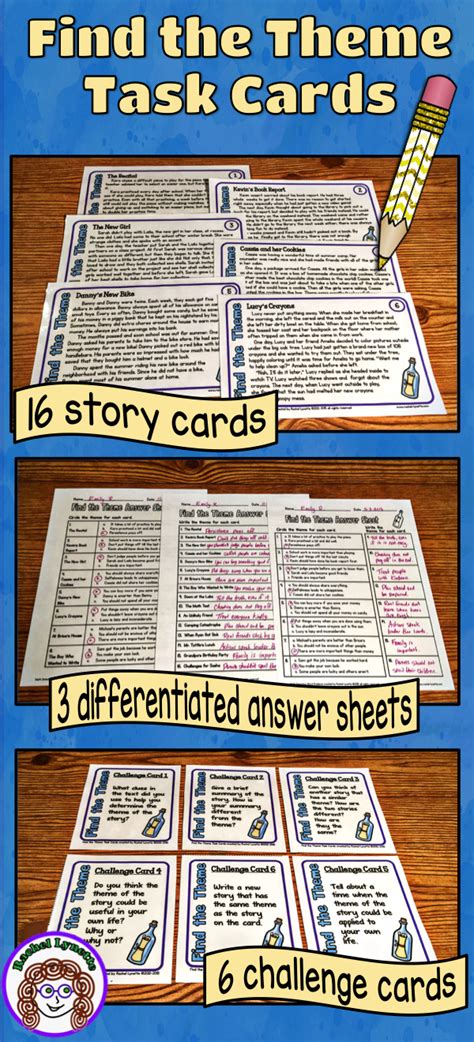 Help Your Students To Finally Get Theme With These Awesome Task Cards