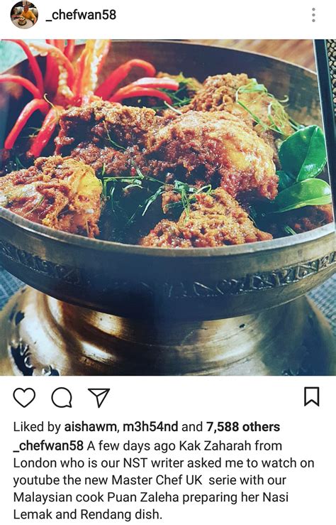 Indonesians and malaysians have their feathers in a flap over masterchef uk's decision to eliminate a contestant from the popular cooking show because her chicken rendang. MasterChef UK & "Crispy" Rendang - PINKYLEONA