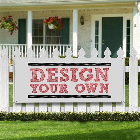 Design Your Own Custom Vinyl Banners White Design Your Own