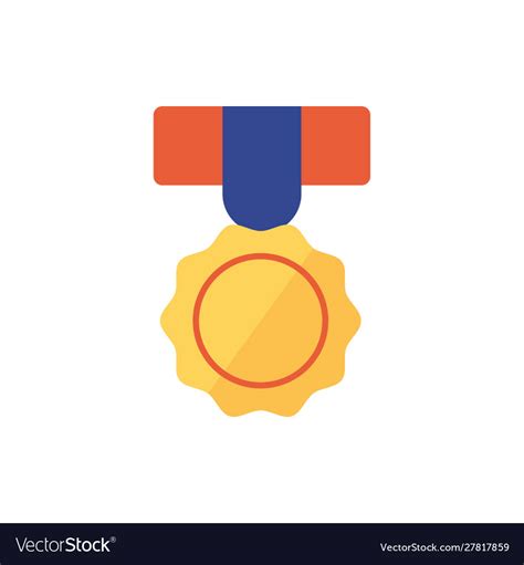 Isolated Gold Medal Icon Design Royalty Free Vector Image