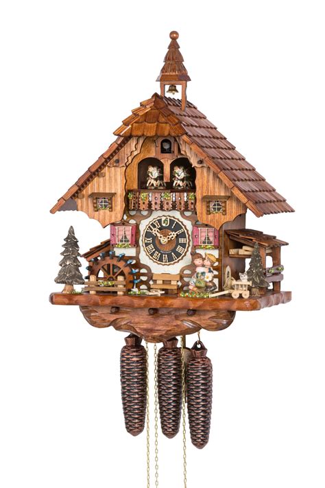 Original Handmade Black Forest Cuckoo Clock Made In Germany 2 86233t
