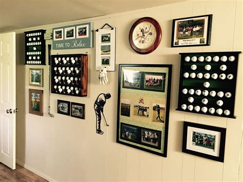 Golf Gallery Wall Golf Room Golf Decor Golf Flag Display