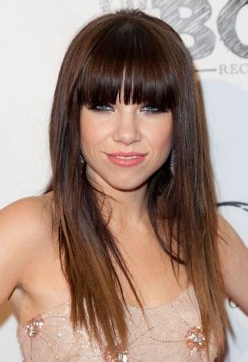 Fabulous Straight Blunt Bangs Hairstyles Pretty Designs