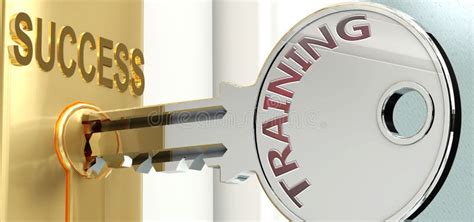 Training And Success Pictured As Word Training On A Key To Symbolize