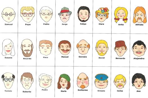 Guess Who Printable Cards A Fun And Easy Way To Have A Great Time 99