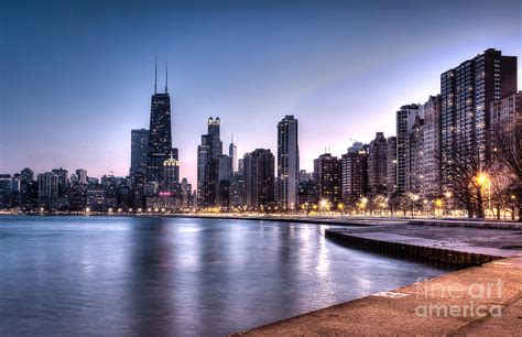 Chicago Skyline From North Ave Beach Photograph By Michael Trahan Pixels