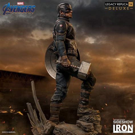 Iron Studios Marvel Avengers Endgame Captain America Chris Evans Deluxe