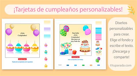 Plantillas De Imágenes Para Cumpleaños Personalizables