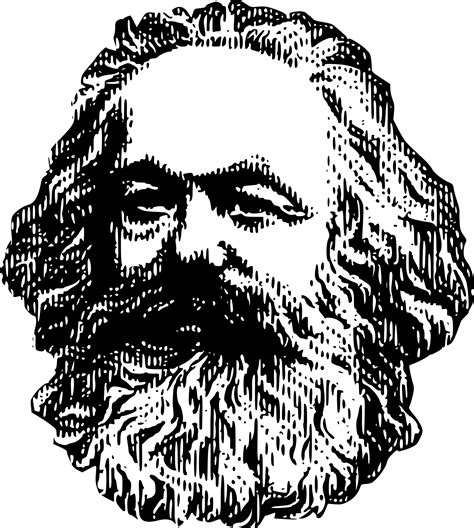 Karl marx, head portrait of philosopher free image download png image