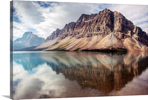 Crowfoot Mountain Reflected In Bow Lake Banff National