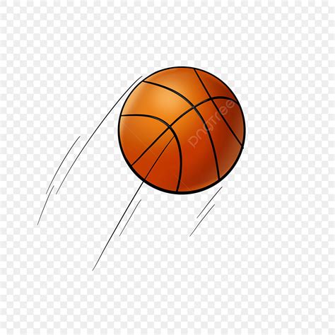 Gambar Clip Art Bola Basket Jejak Gerak Dinamis Praktis Tema