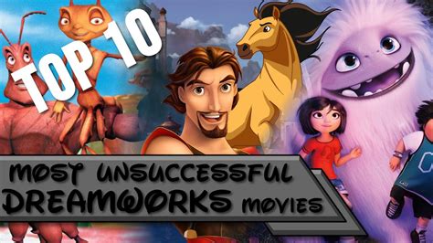 Top 10 Most Unsuccessful Dreamworks Movies Youtube