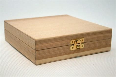 Wooden Cd Box Keepsake Box Cd T Box Cd Storage Box Ash Wood