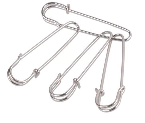 Coiless Safety Pins Kilt Pins Large Silver Safety Pins Etsy