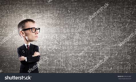 Young Funny Man Glasses Big Head Stock Photo 295331687 Shutterstock