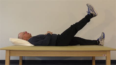 Straight Leg Raise Supine Youtube