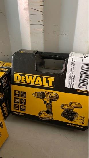 Dewalt Dcd776d2 Ex 18v Xr Li Ion 2 Speed Cordless Compact Drill Driver