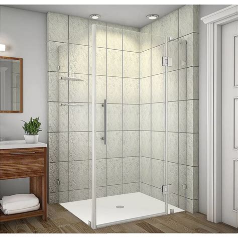 Aston Avalux Gs 42 Inch X 30 Inch X 72 Inch Frameless Shower Stall With Glass Shelves I The